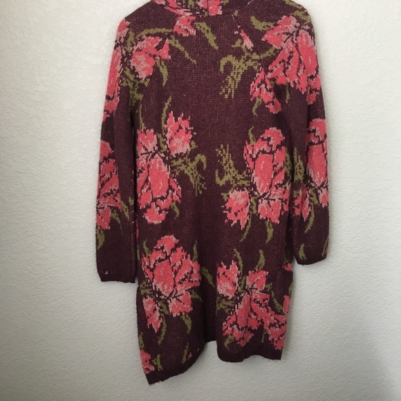 RARE Free People Flower Power Cardigan Sweater XS - Picture 6 of 8